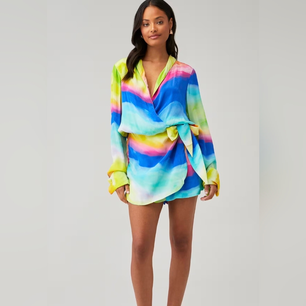 Rococo Sand Multicolor Wrap Shorts - image 2